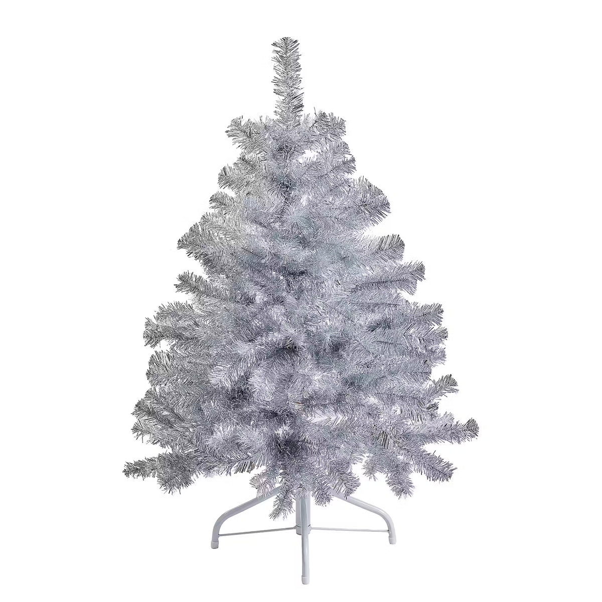 TREE OF THE MONTH Weihnachtsbaum - PVC - Silber - Höhe: 90 cm