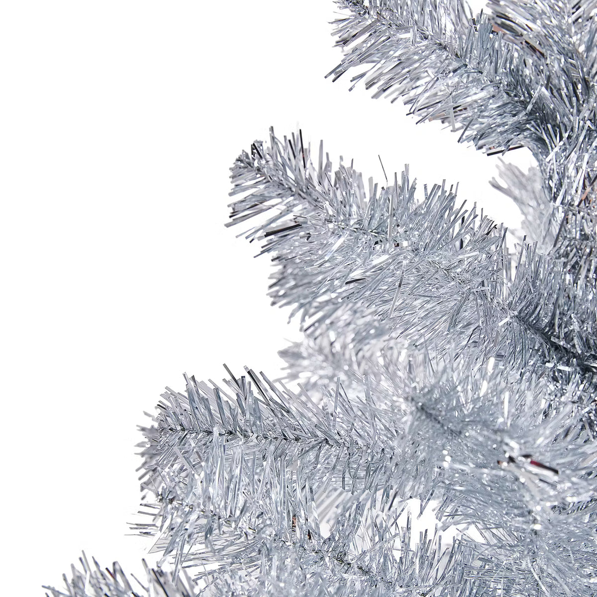 TREE OF THE MONTH Weihnachtsbaum - PVC - Silber - Höhe: 90 cm