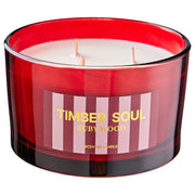 TIMBER SOUL Duftkerze Ruby Wood - Sojawachs/Duft - Rot - 13 x 13 cm