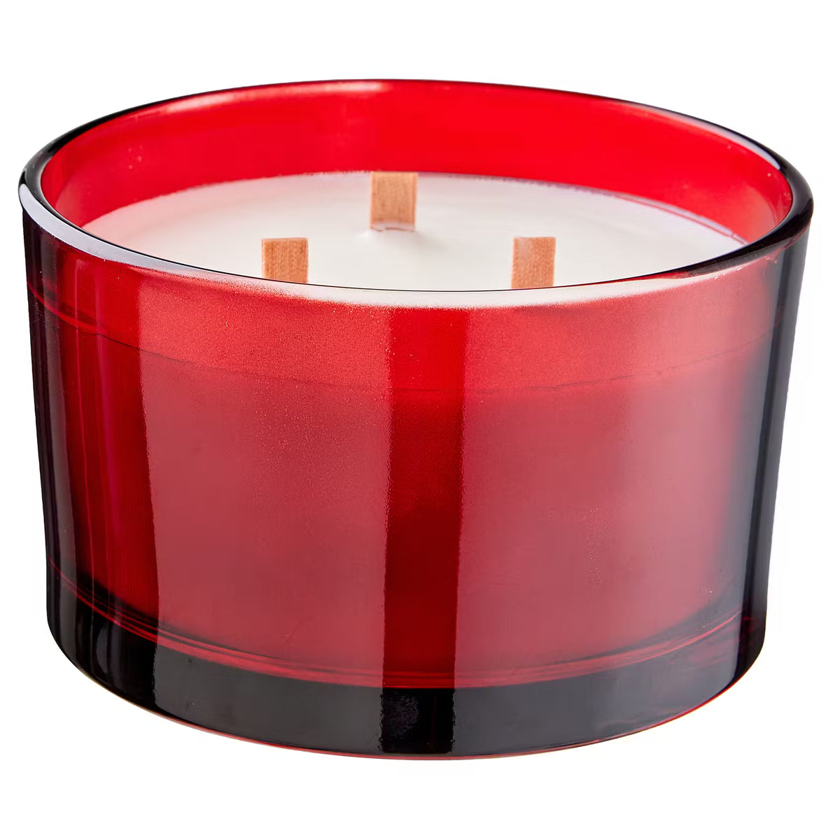 TIMBER SOUL Duftkerze Ruby Wood - Sojawachs/Duft - Rot - 13 x 13 cm