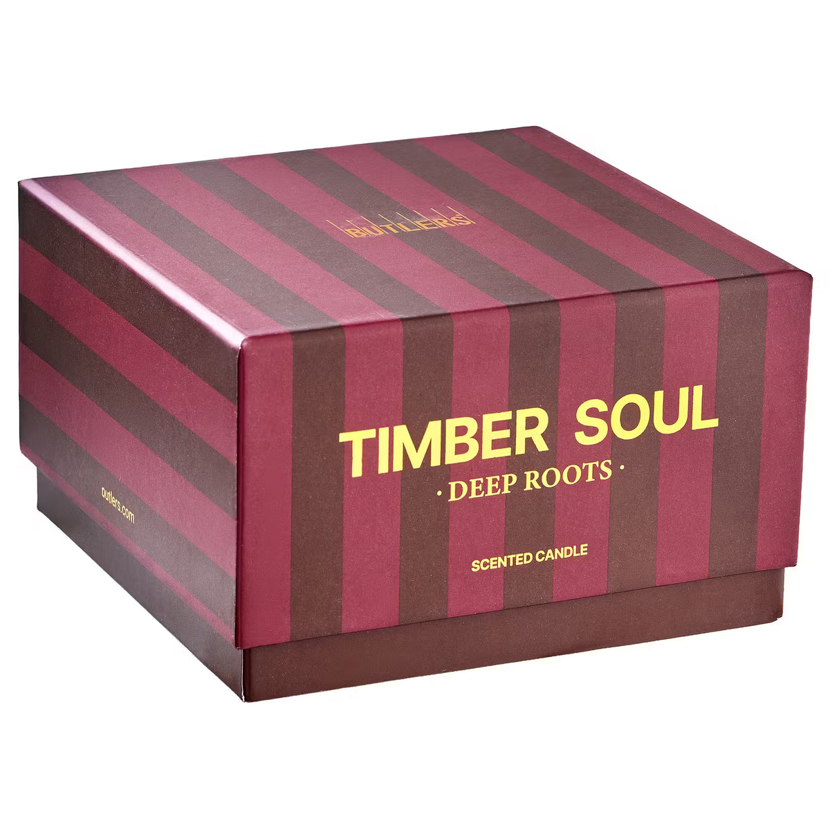TIMBER SOUL Duftkerze Deep Roots - Sojawachs/Duft - Braun - 13 x 13 cm