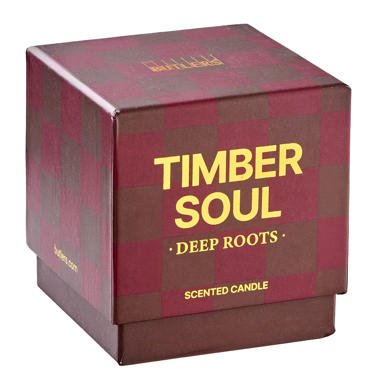 TIMBER SOUL Duftkerze Deep Roots - Sojawachs/Duft - Braun - 7 x 7 cm