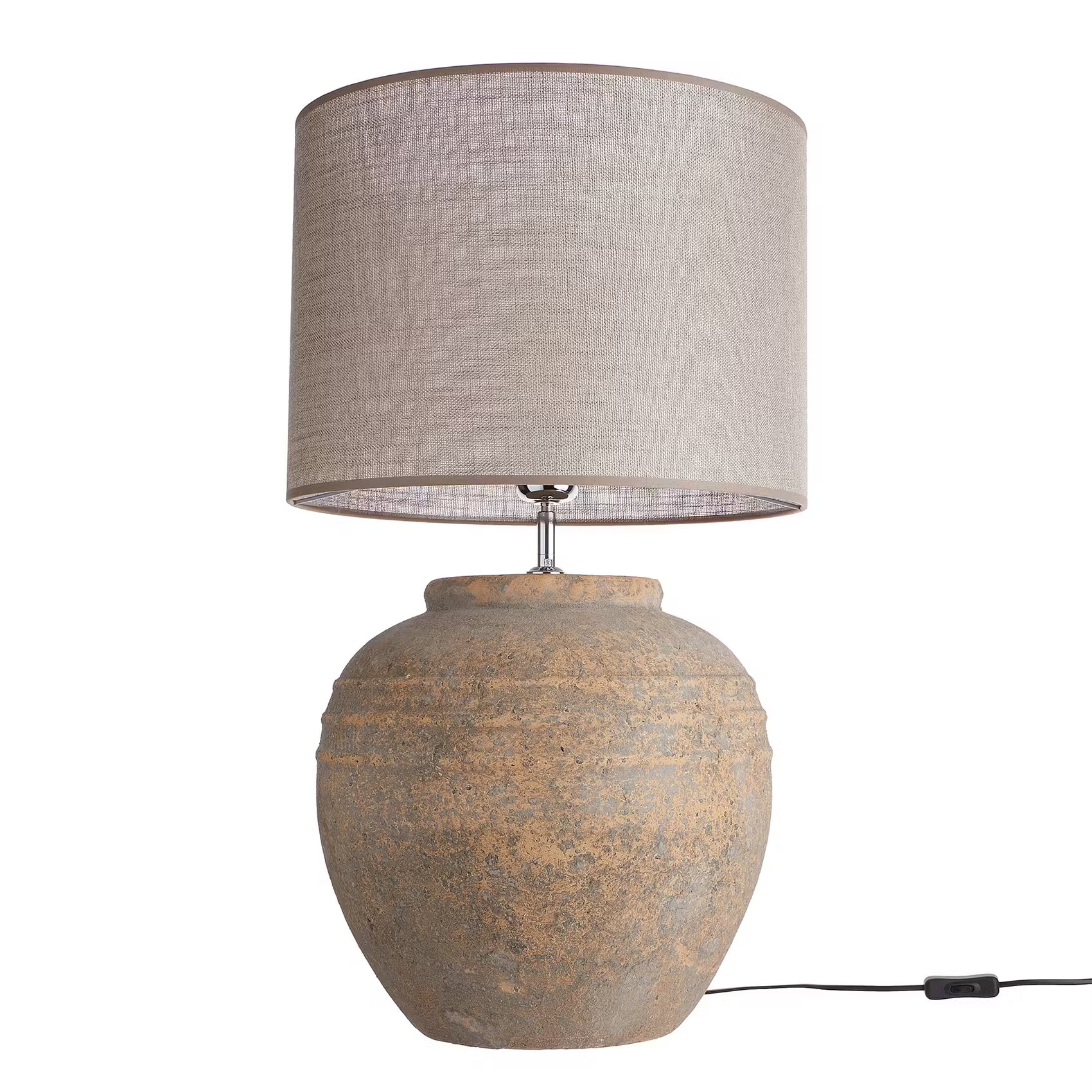 CLAUDETTE Tischleuchte - Keramik / Polyester / Polyacryl - 1-flammig