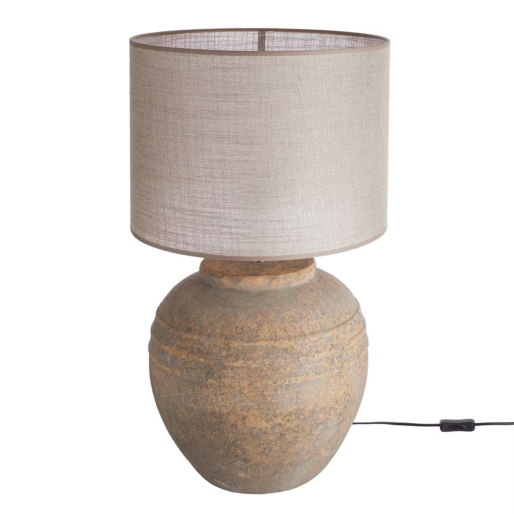 CLAUDETTE Tischleuchte - Keramik / Polyester / Polyacryl - 1-flammig
