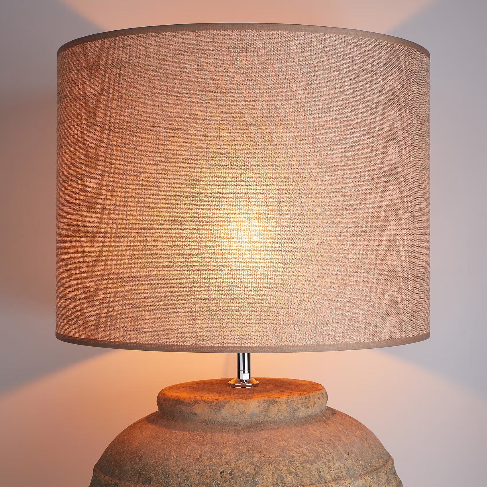CLAUDETTE Tischleuchte - Keramik / Polyester / Polyacryl - 1-flammig