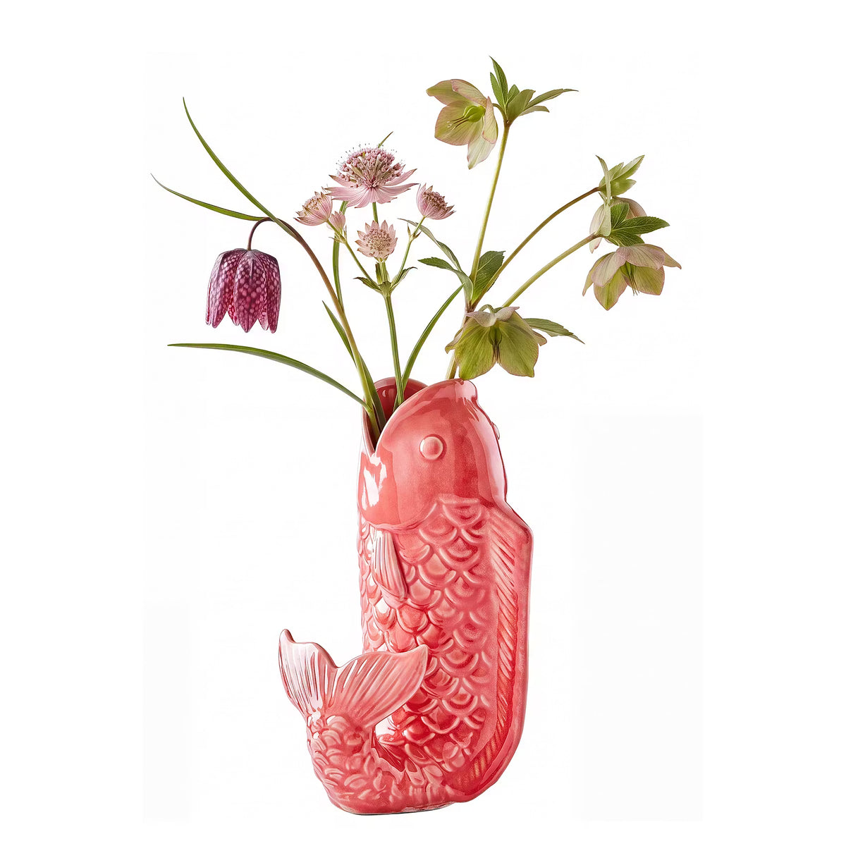 KOI Vase - Steinzeug - Koralle