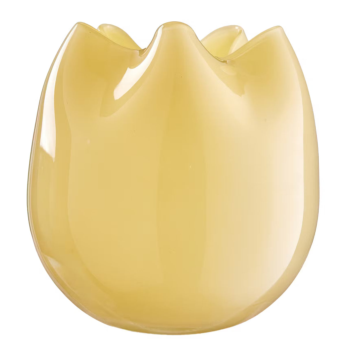SOPHIE Vase - Farbglas - Buttergelb