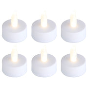 TEALIGHT LED Teelichter 6er-Set - Polypropylen - Weiß
