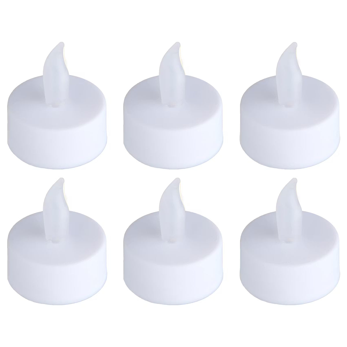 TEALIGHT LED Teelichter 6er-Set - Polypropylen - Weiß