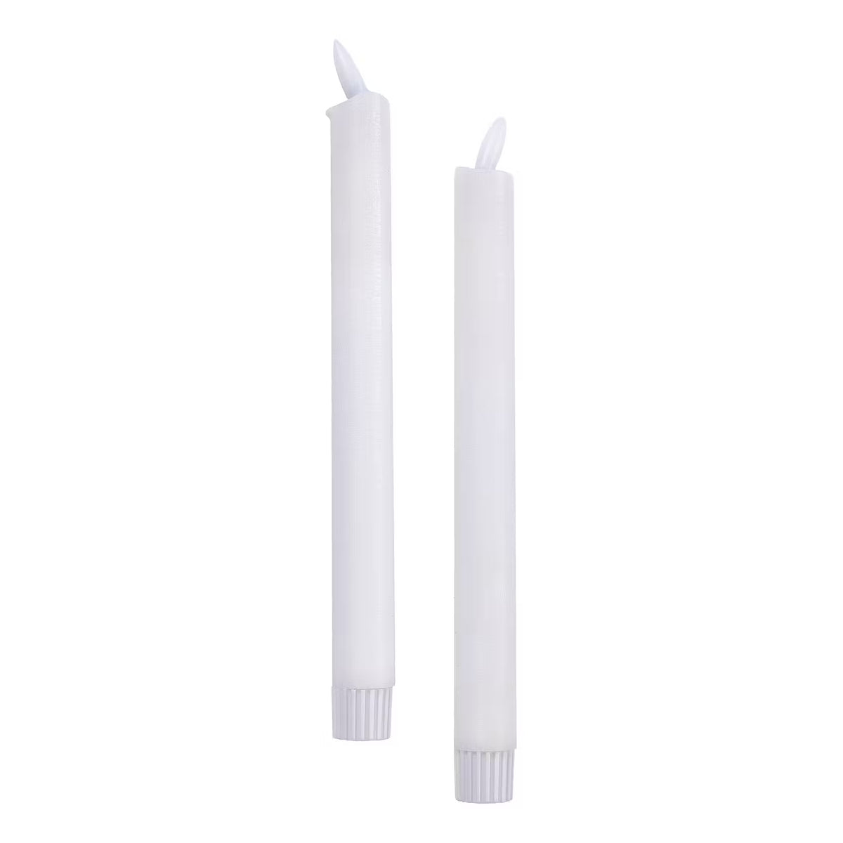 NORDIC LIGHT LED-Stabkerze 2er-Set - Wachs - Weiß