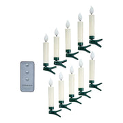 CHRISTMAS LED Baumkerze 10er-Set - ABS - Weiß