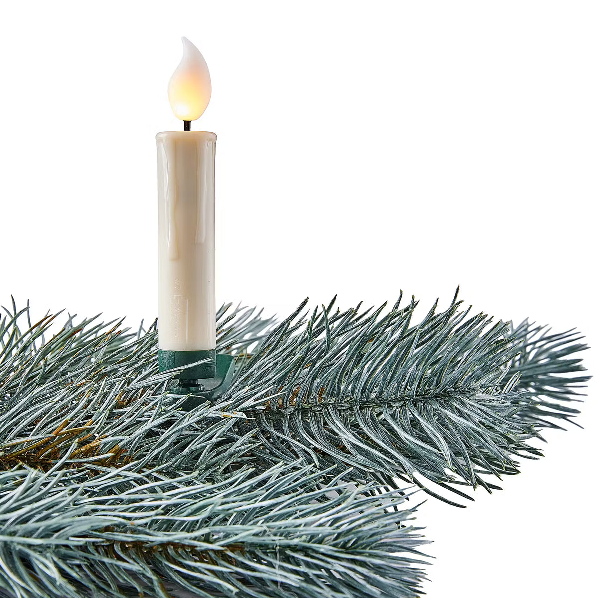 CHRISTMAS LED Baumkerze 10er-Set - ABS - Weiß