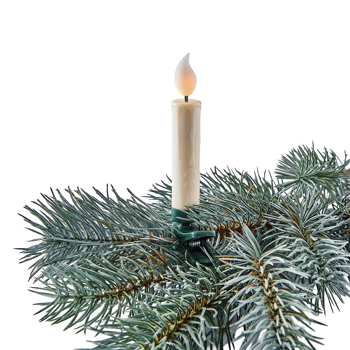 CHRISTMAS LED Baumkerze 10er-Set - ABS - Weiß