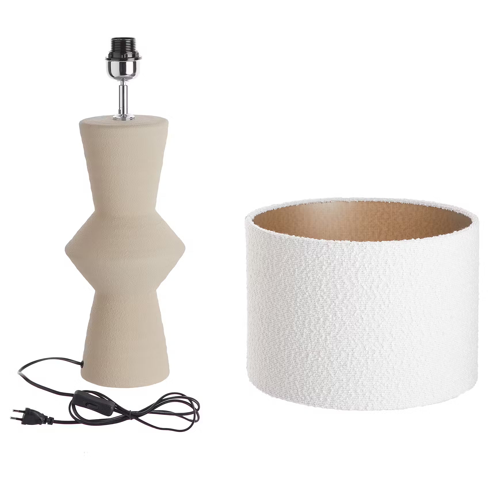FREJA Tischleuchte - Keramik / Polyester / Polyacryl / Eisen  - 1-flammig