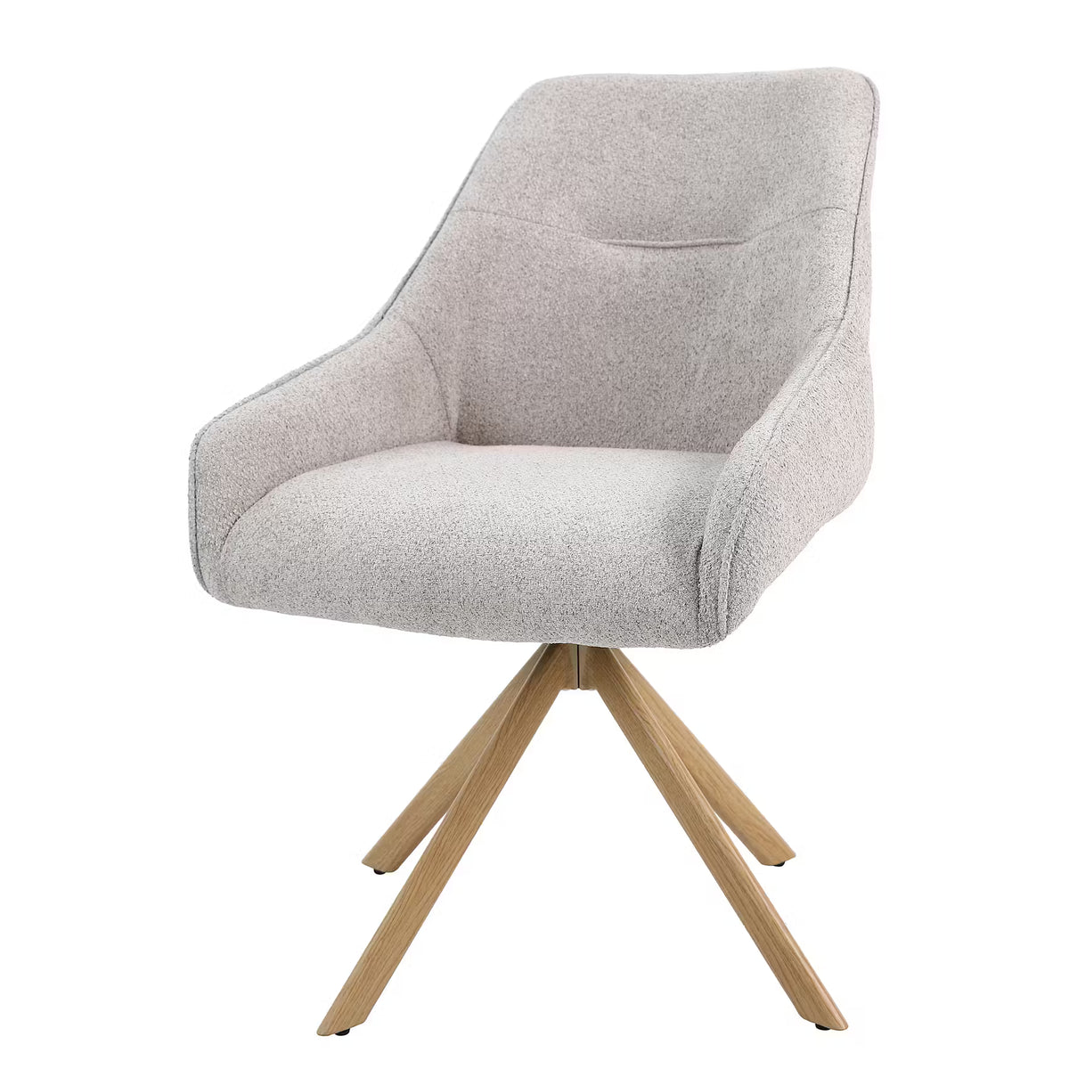 NEW MODERN Esszimmerstuhl - Stahl/Polyester - Beige