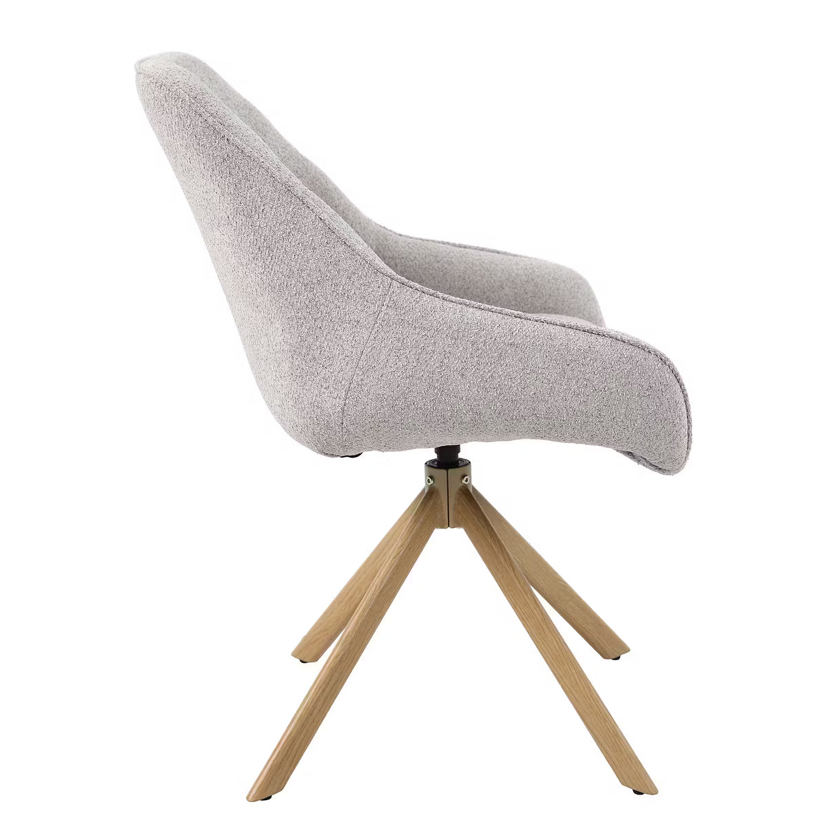 NEW MODERN Esszimmerstuhl - Stahl/Polyester - Beige