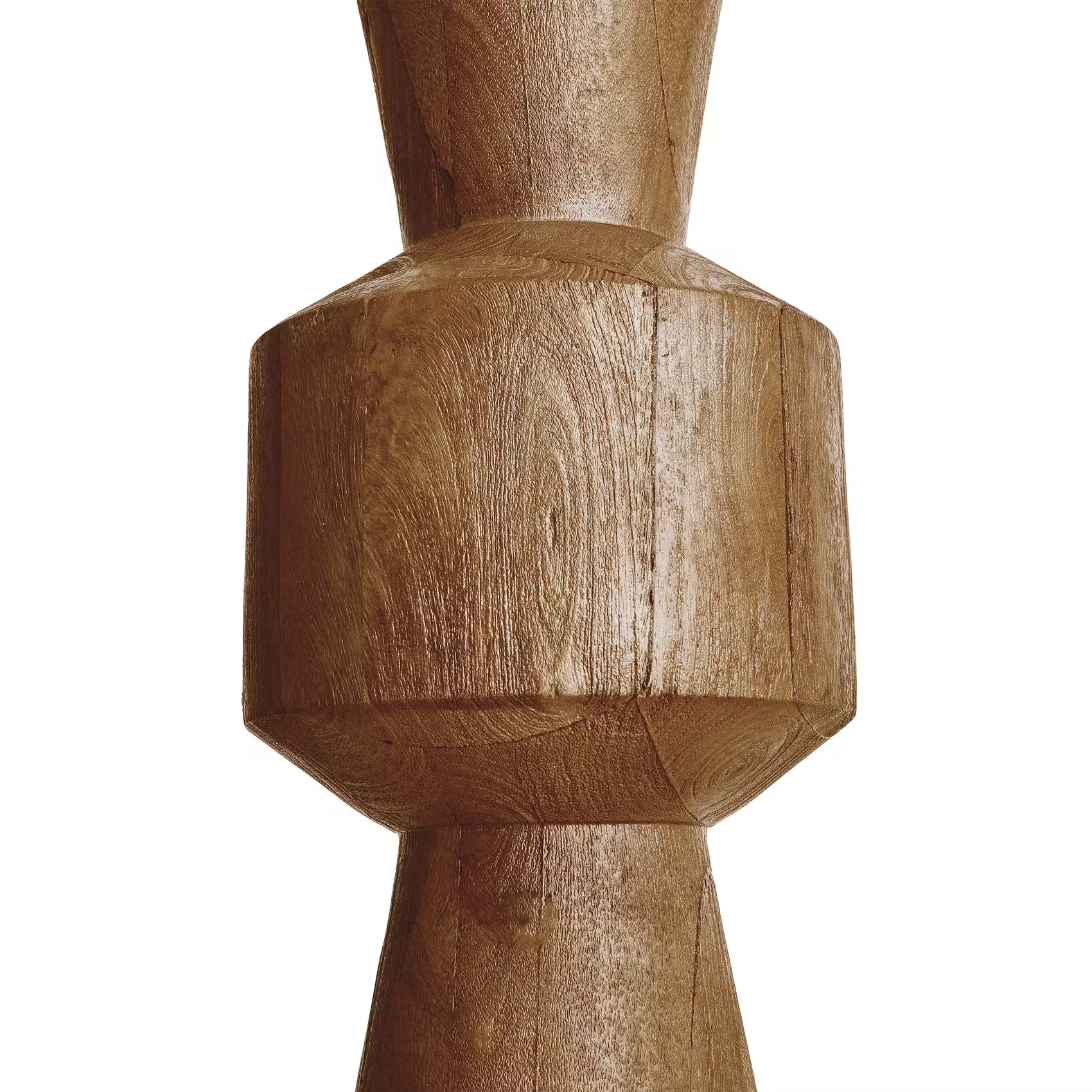 FORMAQUE Tischleuchte - Mangoholz/Polyester/Polyacryl/Eisen - Braun - 1-flammig