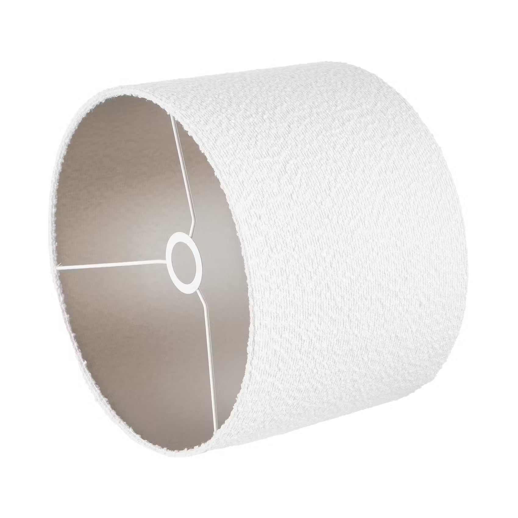GROOVED Tischleuchte - Mangoholz/Polyester/Polyacryl/Eisen - Schwarz/Weiß -1-flammig