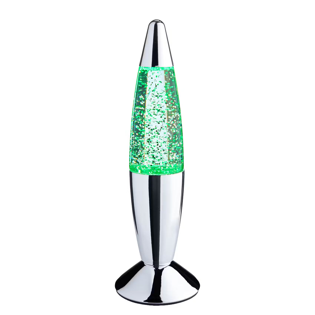LITTLE FLOW LED Glitter-Objekt - ABS/Glas - Silber