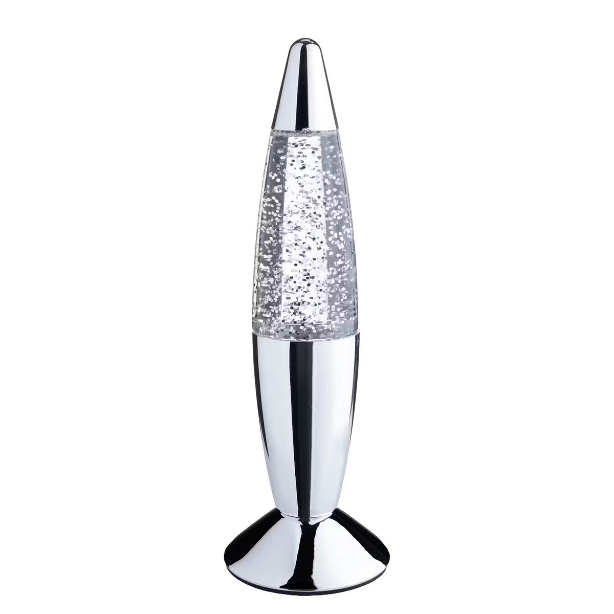 LITTLE FLOW LED Glitter-Objekt - ABS/Glas - Silber