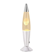 COMEBACK Lava-Leuchte - Klarglas/Aluminum/Wachs - Weiß - Weiß