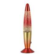 COMEBACK Glitter-Leuchte - Klarglas/Aluminium - Gold/Orange - Gold