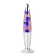COMEBACK Lava-Leuchte - Klarglas/Aluminum/Wachs - Lila/Blau