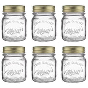 MASON'S Aufbewahrungsglas 6er-Set - Klarglas, Aluminium - Transparent - Fassungsvermögen: 0.15 L