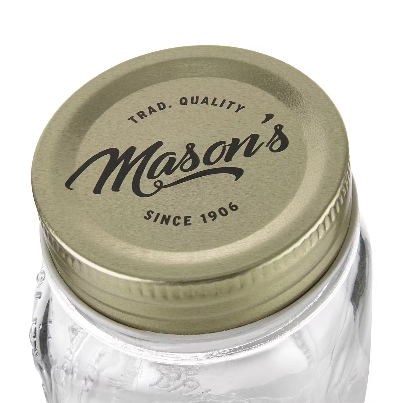 MASON'S Aufbewahrungsglas 6er-Set - Klarglas, Aluminium - Transparent - Fassungsvermögen: 0.15 L