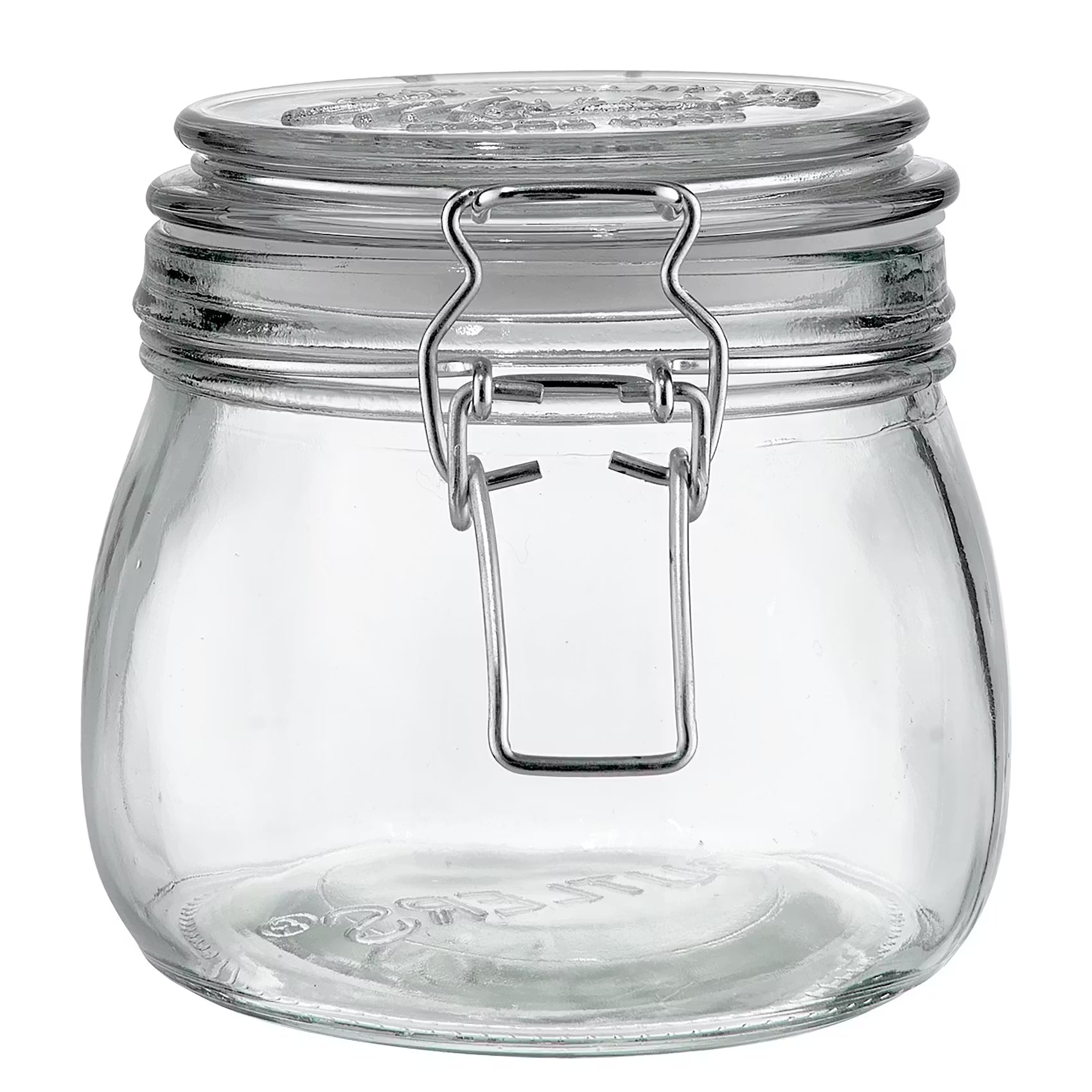 MASON'S Aufbewahrungsglas 6er-Set - Glas, Edelstahl - Transparent - Fassungsvermögen: 0.53 L