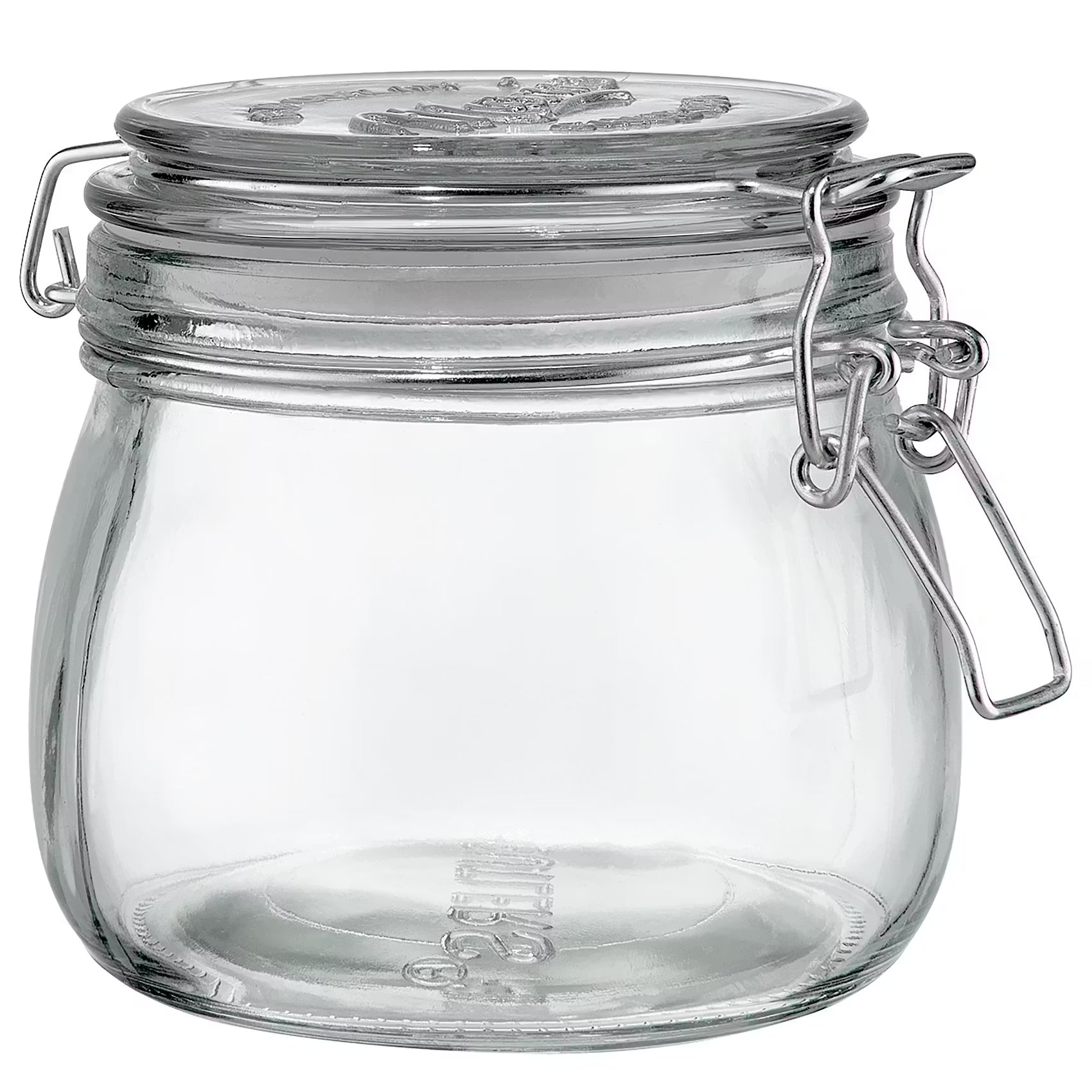 MASON'S Aufbewahrungsglas 6er-Set - Glas, Edelstahl - Transparent - Fassungsvermögen: 0.53 L