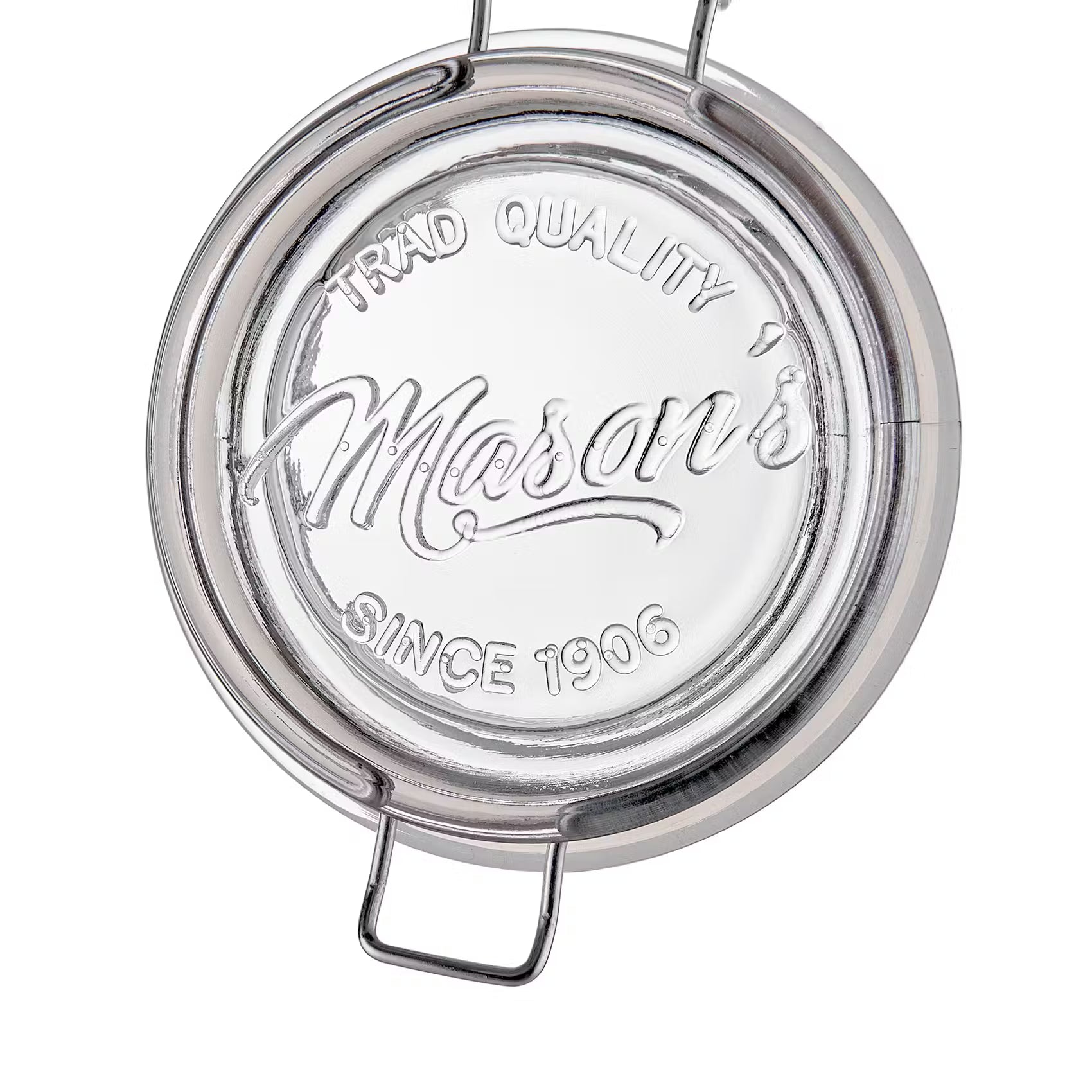 MASON'S Aufbewahrungsglas 6er-Set - Glas, Edelstahl - Transparent - Fassungsvermögen: 0.53 L