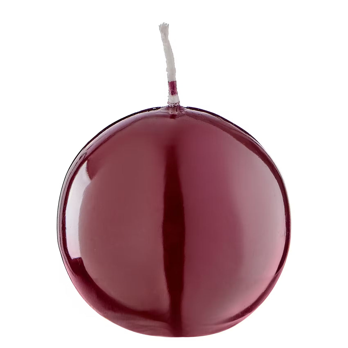 BUBBLES Kugelkerze glossy 6er-Set - Paraffin - Bordeaux