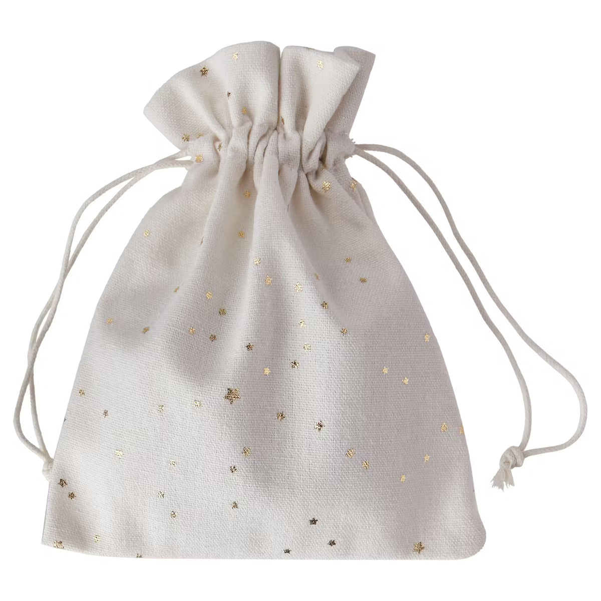 PACK-A-BAG Geschenke-Säckchen Sterne 6er-Set - Baumwolle - Creme