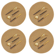 AMBIENTE Platzset 4er-Set - Polypropylen - Goldbraun