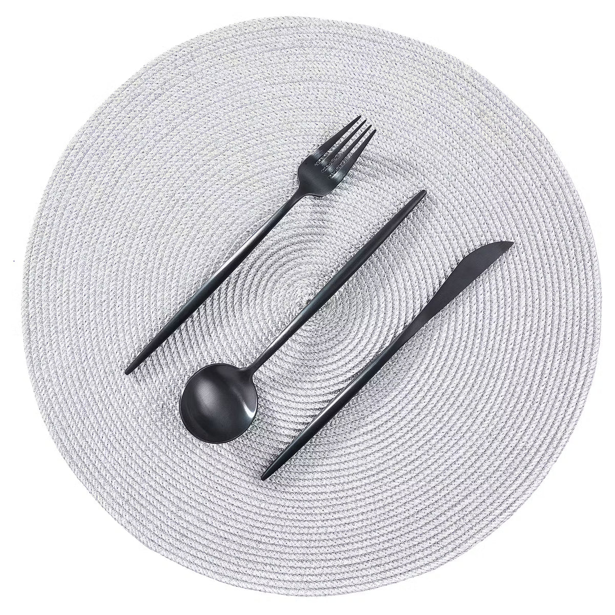 AMBIENTE Platzset 4er-Set - Polypropylen - Silber