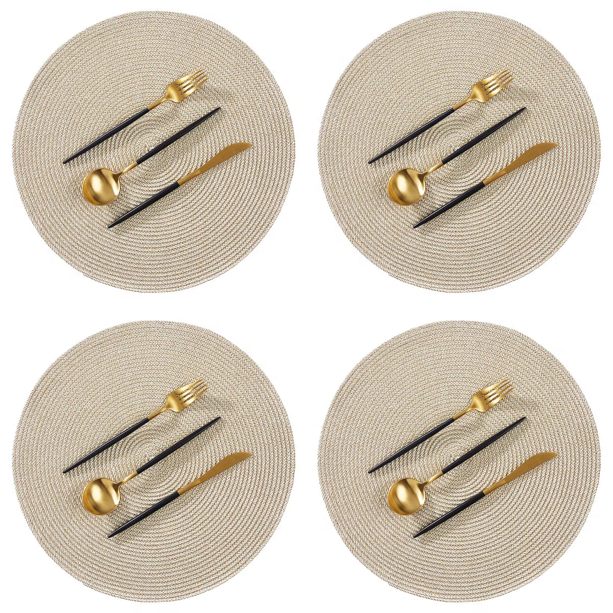 AMBIENTE Platzset 4er-Set - Polypropylen - Gold