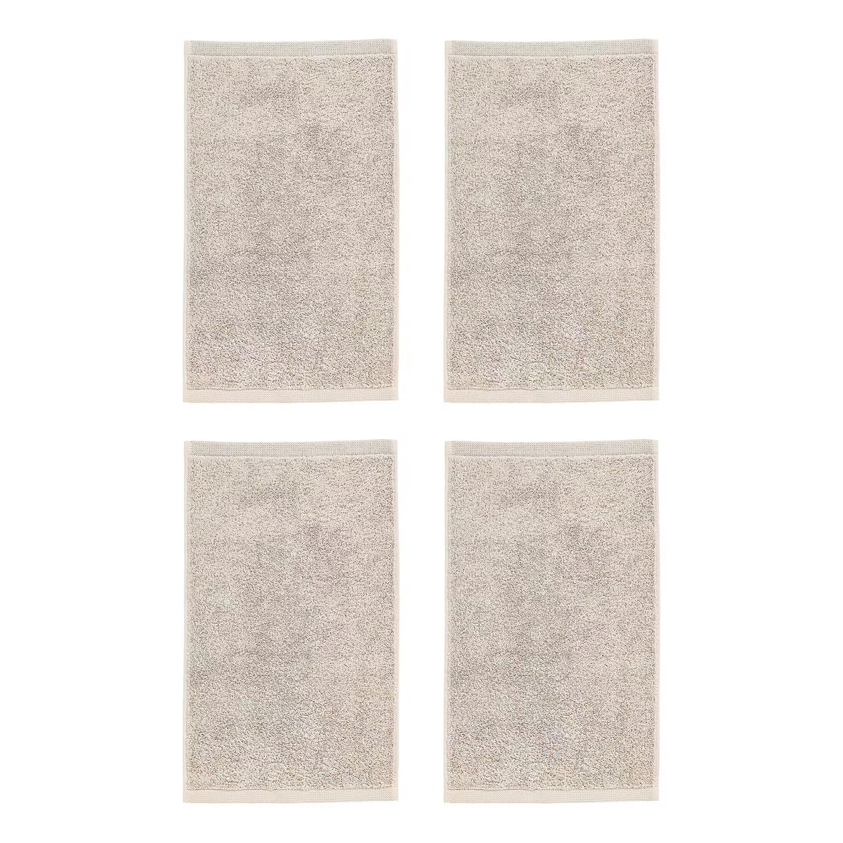 FABULOUS Gästehandtuch 4er-Set - Baumwolle - Beige