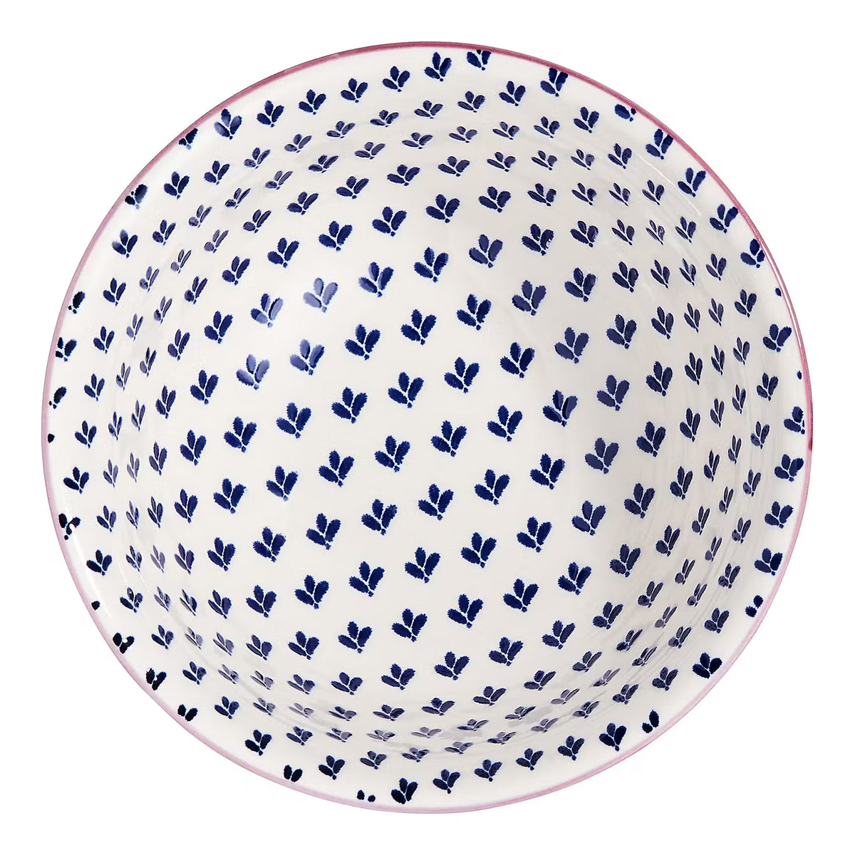 ORNAMENTS Schale 6er-Set - Porzellan - Weiß / Blau - Fassungsvermögen: 0.52 L
