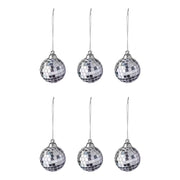 DISCO Spiegelkugel 6er-Set - Kunststoff - Durchmesser: 5 cm