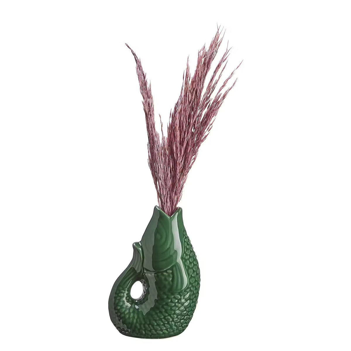 KOI Mini-Vase 4er-Set - Steingut - Türkis