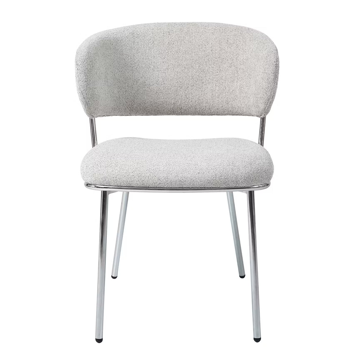 DINER Esszimmerstuhl 2er-Set - Stahl/Polyester - Beige