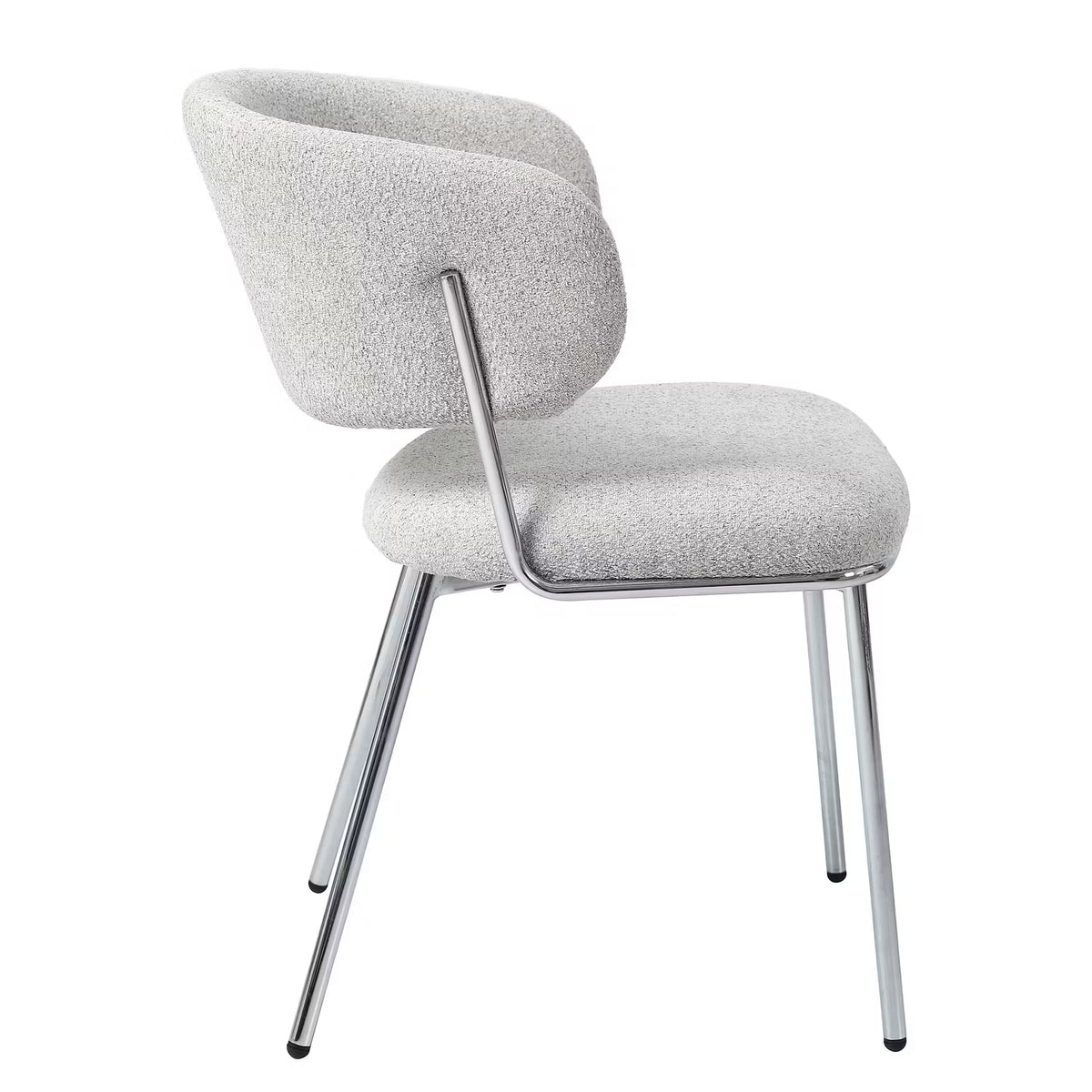 DINER Esszimmerstuhl 2er-Set - Stahl/Polyester - Beige